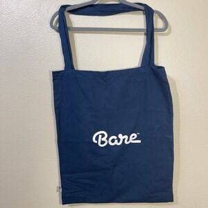 Bare Brand Tote Flannel Shopping Bag Navy Large